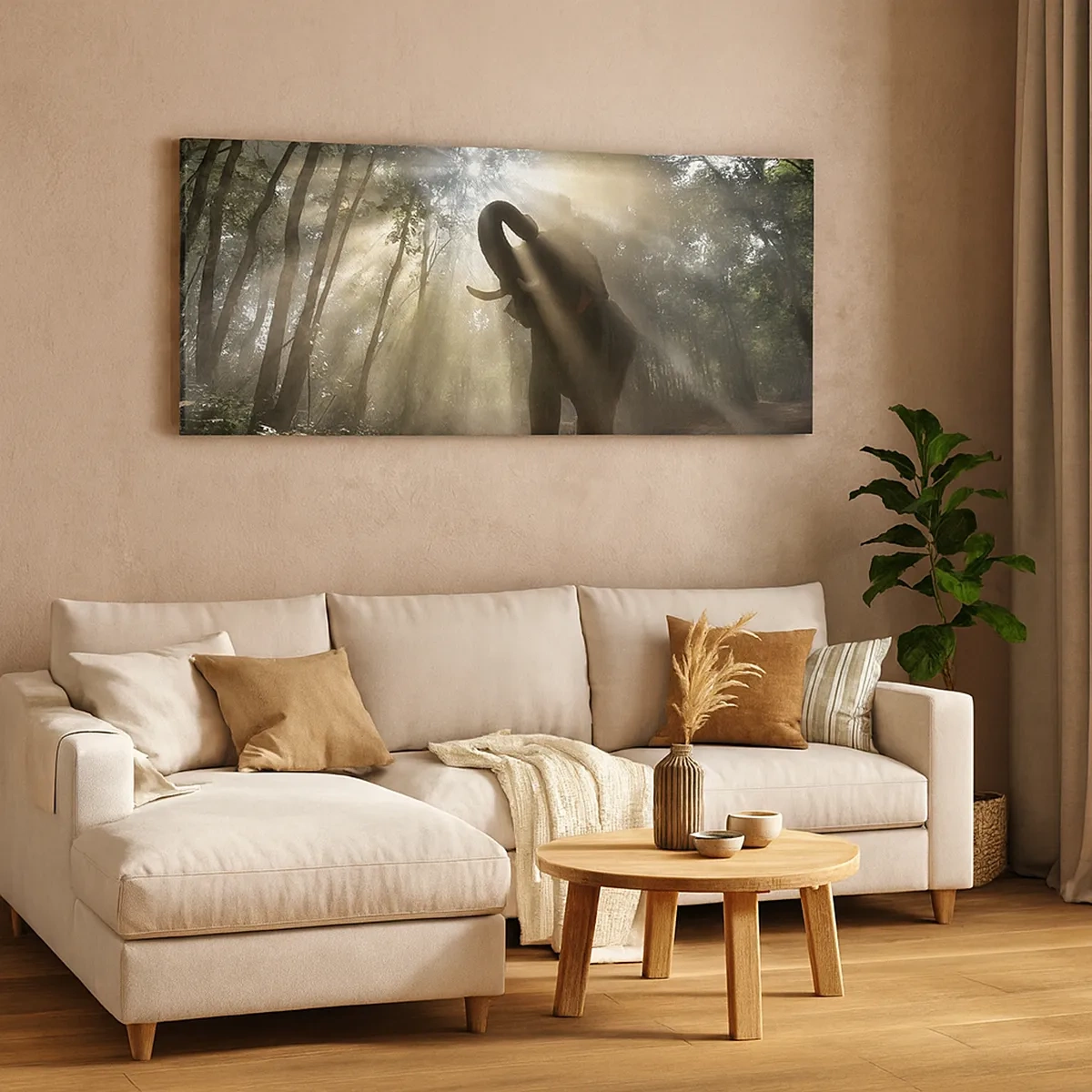 Lærredstryk - Billede på lærred - Under en lykkelig stjerne - 30x30 cm