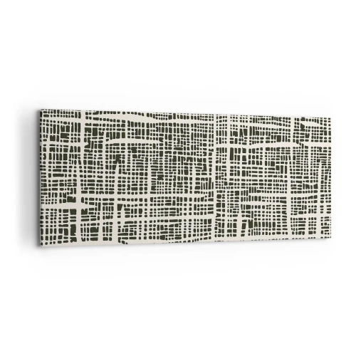 Lærredstryk - Billede på lærred - En sammensætning vævet - 100x40 cm