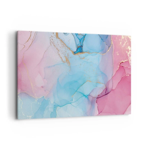 Lærredstryk - Billede på lærred - Møde og gennemtrængning - 120x80 cm