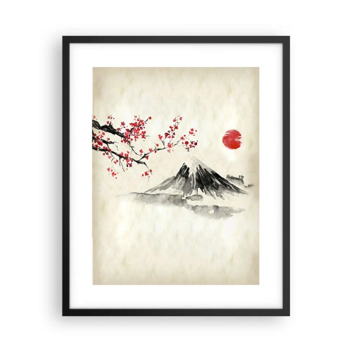 Plakat i sort ramme - Bliv forelsket i Japan - 40x50 cm