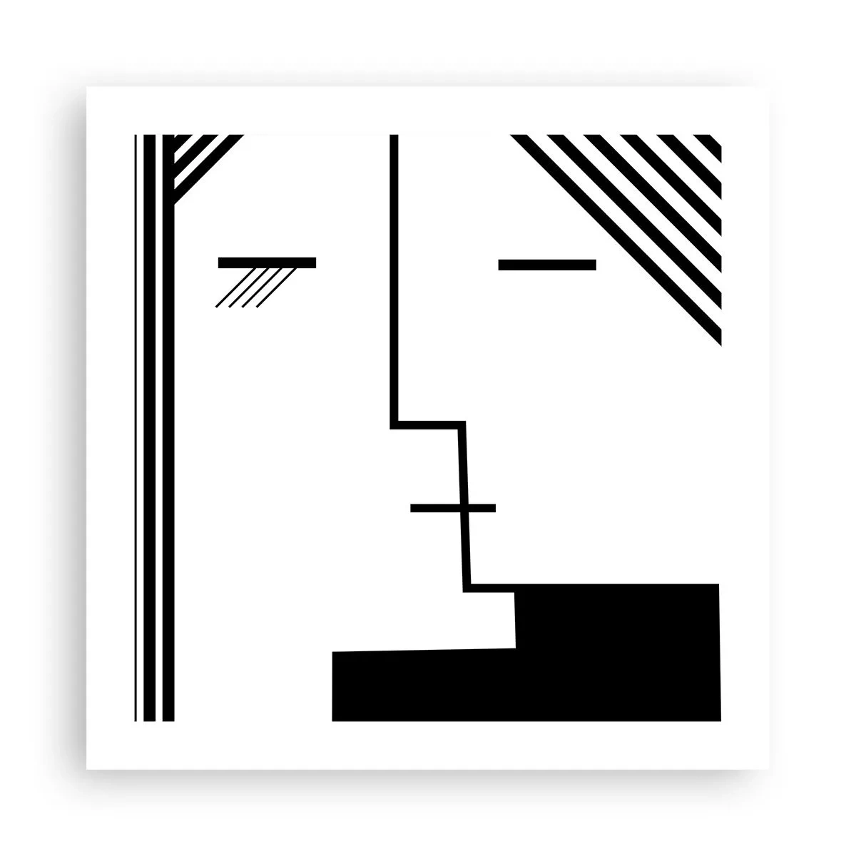 Plakat - Bare et kys - 50x50 cm