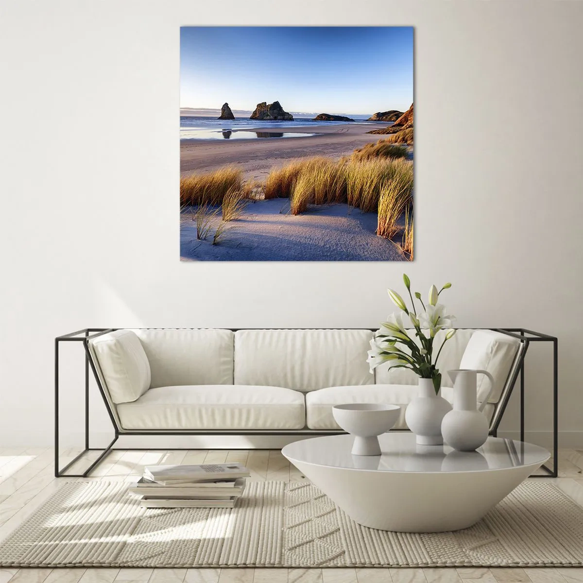 Billede på glas - For dem, der søger ro - 30x30 cm