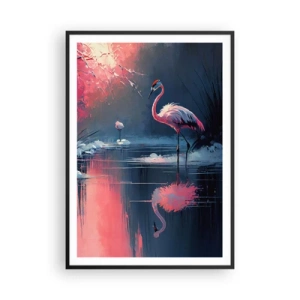 Plakat i sort ramme - En fugls tilflugtssted - 70x100 cm