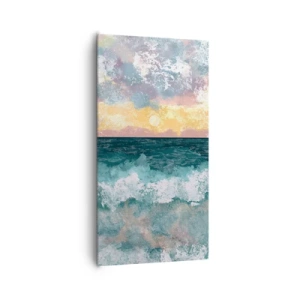 Lærredstryk - Billede på lærred - Vand, lys, luft - 65x120 cm