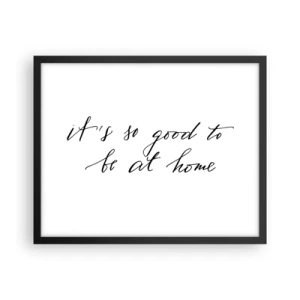 Plakat i sort ramme - Hele sandheden - 50x40 cm