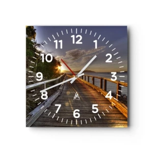 Vægur, Uret - Gå, bliv ved med at gå mod solen - 30x30 cm