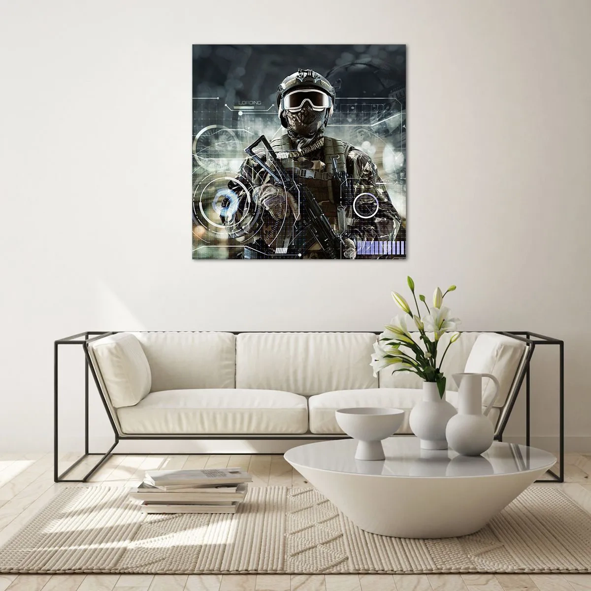 Billede på glas - Magt til potens - 40x40 cm