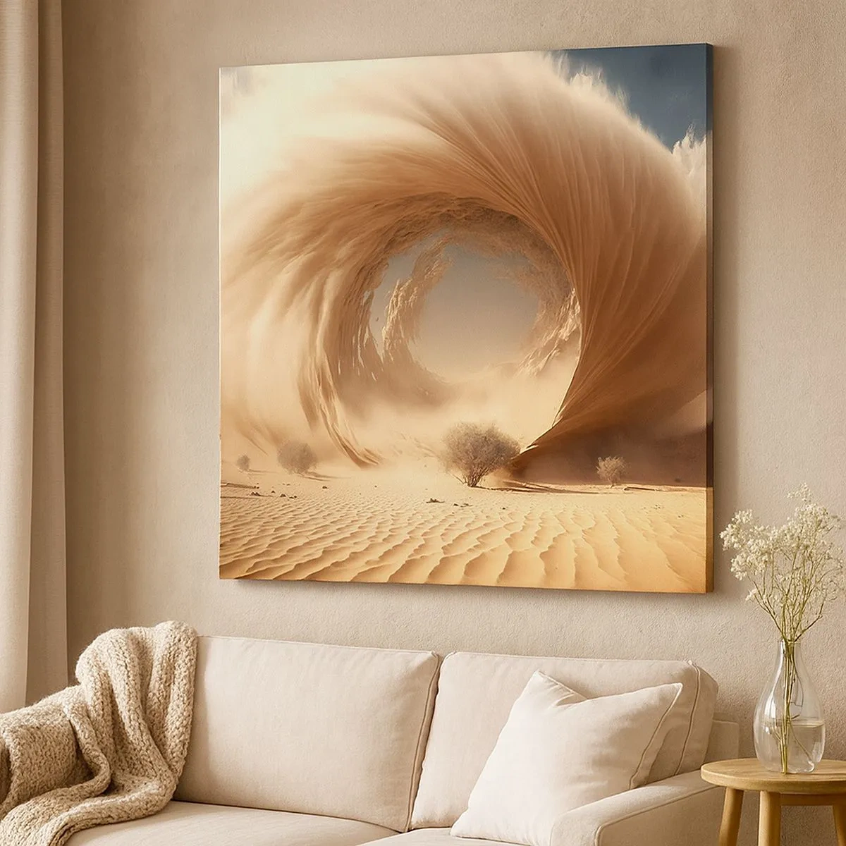 Lærredstryk - Billede på lærred - Åben portal - 30x30 cm