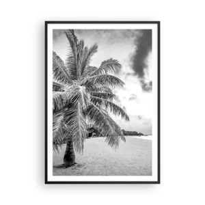 Plakat i sort ramme - Når du længes efter ensomhed.... - 70x100 cm