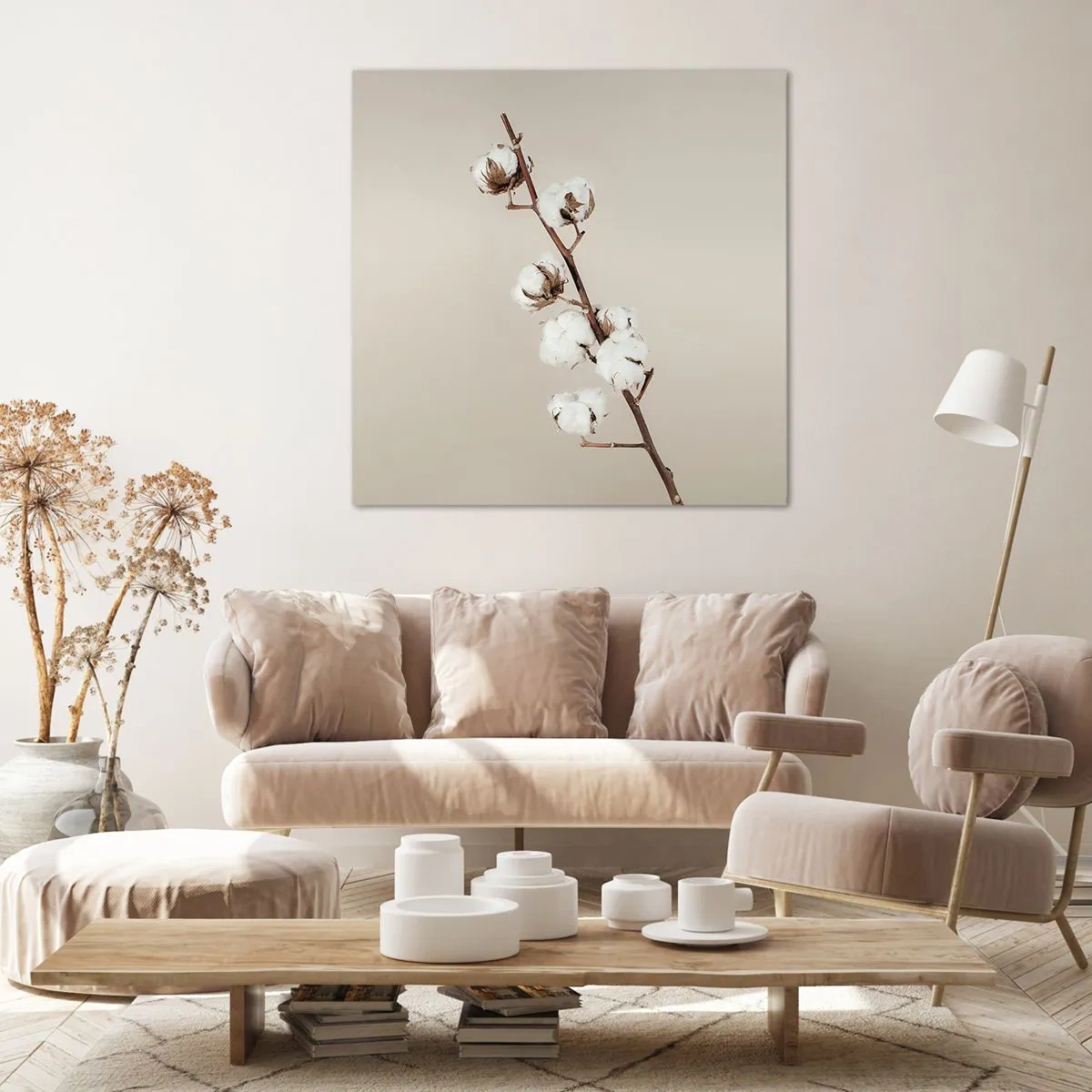 Lærredstryk - Billede på lærred - Ved kilden til blødhed - 70x70 cm