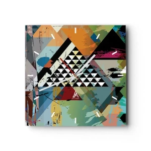 Vægur, Uret - Hvor enkelt - 30x30 cm