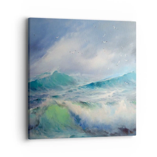 Lærredstryk - Billede på lærred - "Hvirvelvinden hylede af triumf ...’ - 40x40 cm