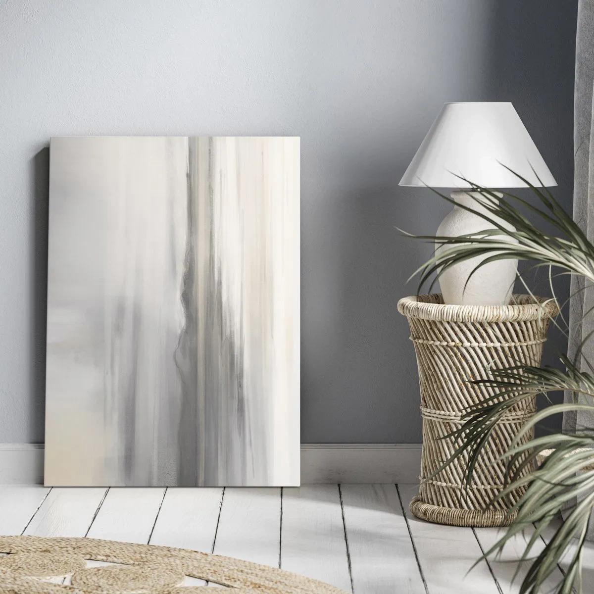 Lærredstryk - Billede på lærred - En tankevækkende afstand - 45x80 cm