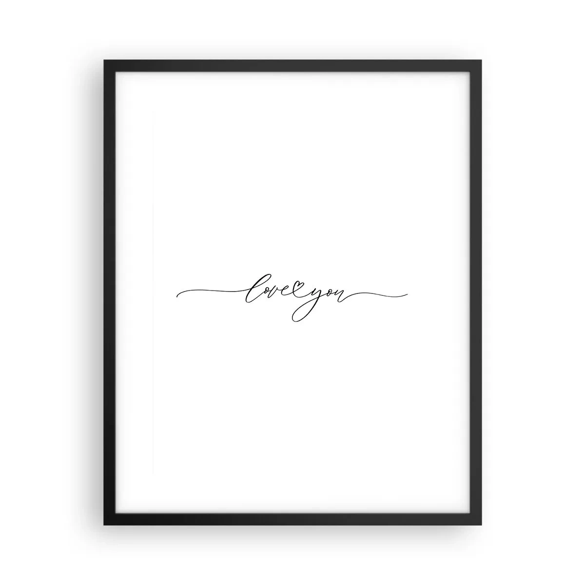 Plakat i sort ramme - Sort og hvid - 40x50 cm