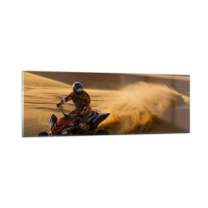 Billede på glas - På bølger af sand - 90x30 cm