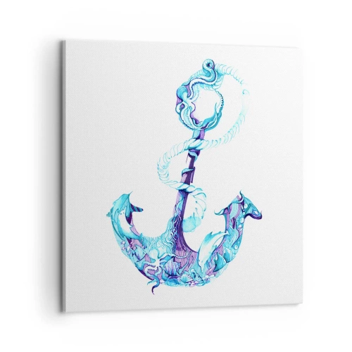 Lærredstryk - Billede på lærred - Forvalter af havets hemmeligheder - 60x60 cm