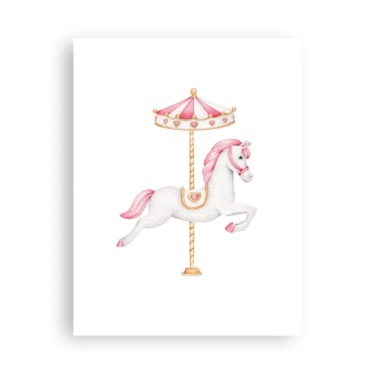 Plakat - Han satte af sted med en hov - 30x40 cm