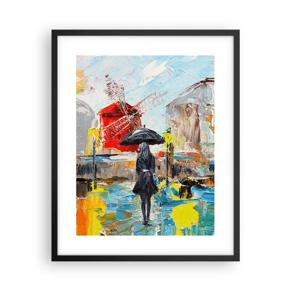 Plakat i sort ramme - Parisiske legender - 40x50 cm