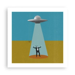 Plakat - Et tæt møde - 50x50 cm