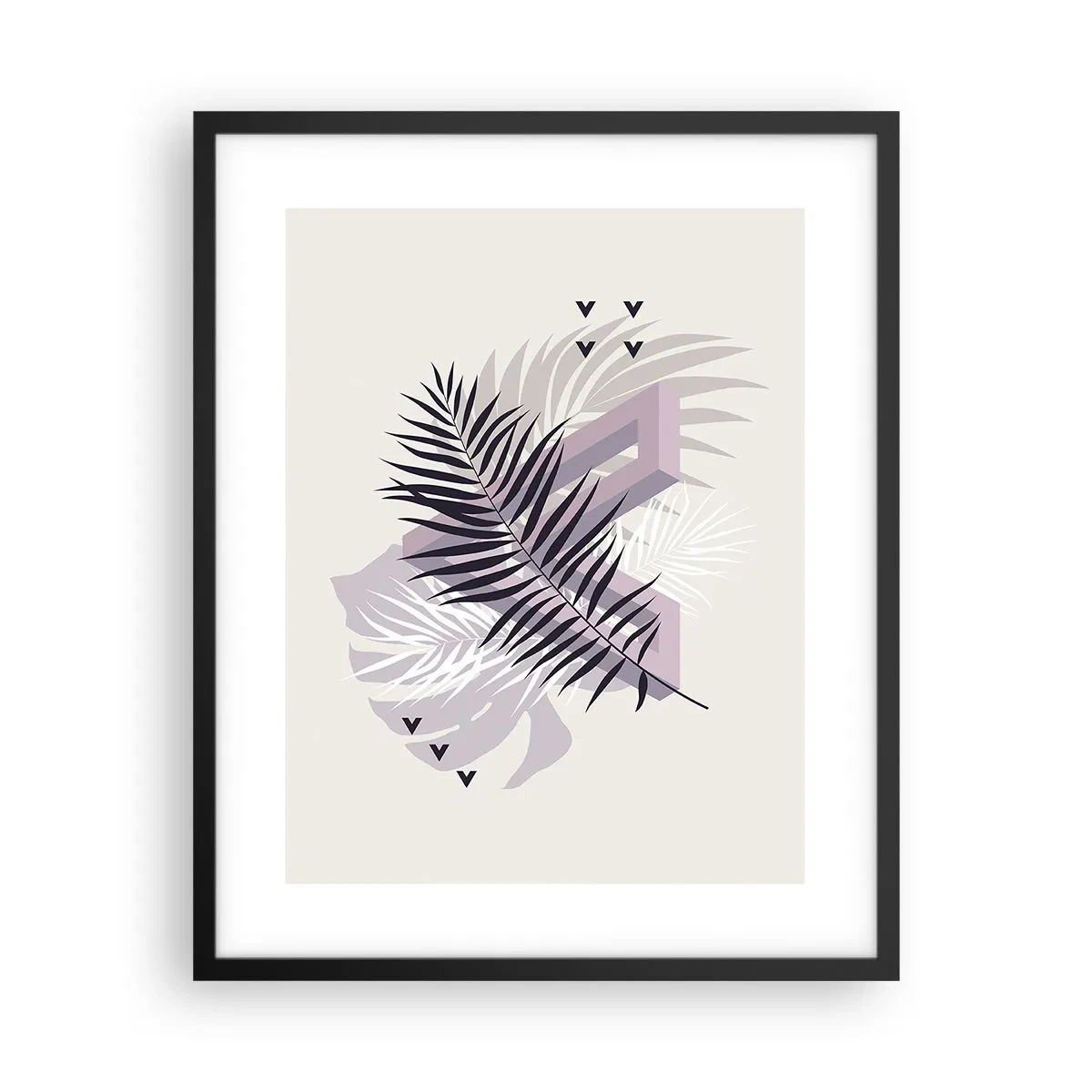 Plakat i sort ramme - Skygge af en skygge - 40x50 cm