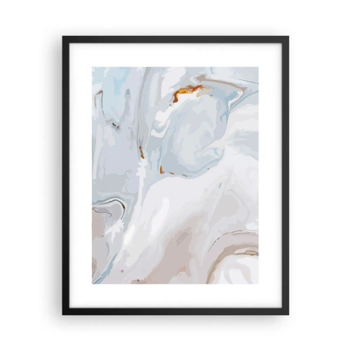 Plakat i sort ramme - Hvid opløftet - 40x50 cm