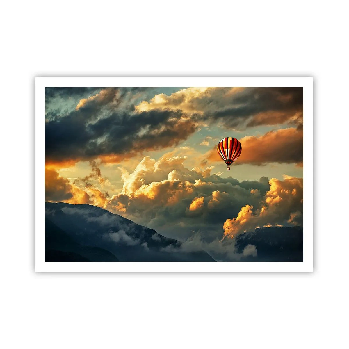 Plakat - Jeg går, fordi jeg vil - 100x70 cm