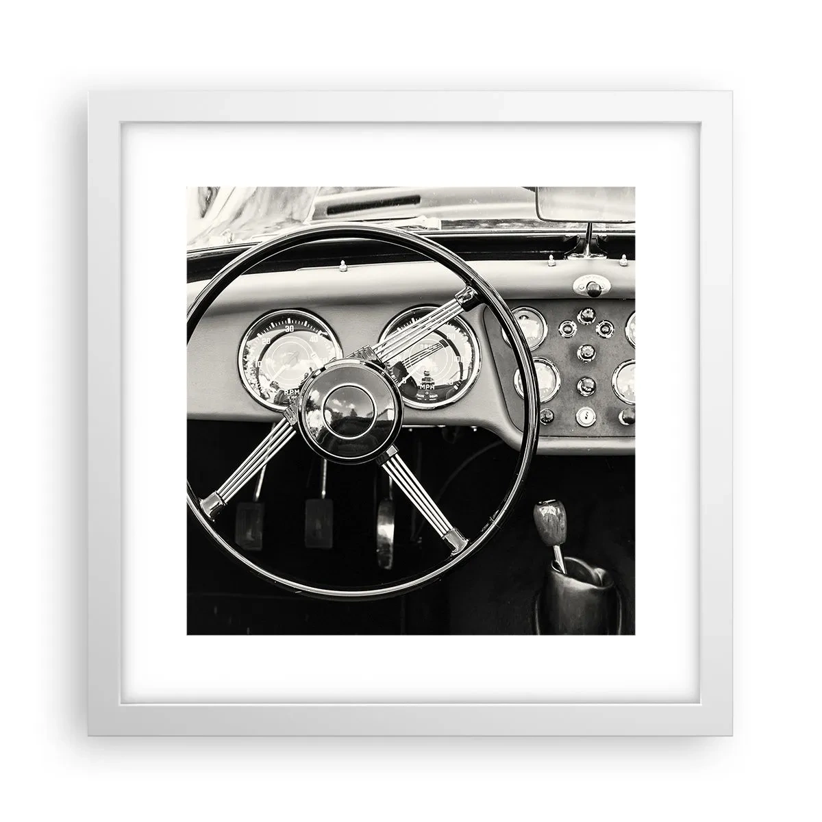 Plakat i hvid ramme - En drøm for samlere - 30x30 cm
