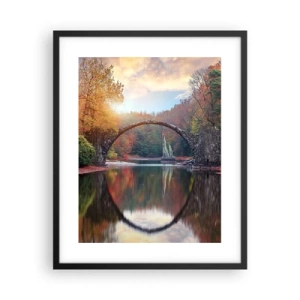 Plakat i sort ramme - På den anden side af spejlet - 40x50 cm