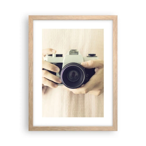 Plakat i ramme af lyst egetræ - For at se mere... - 30x40 cm