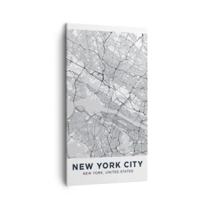 Lærredstryk - Billede på lærred - Anatomi af en storby - 45x80 cm