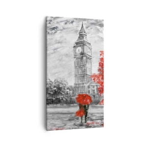 Lærredstryk - Billede på lærred - En spændende dag - 45x80 cm