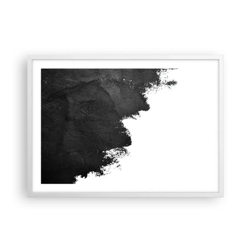 Plakat i hvid ramme - Elementer: jord - 70x50 cm