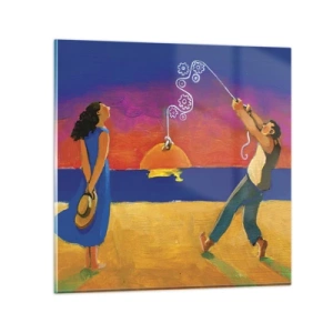 Billede på glas - Mere end en stjerne fra himlen - 50x50 cm