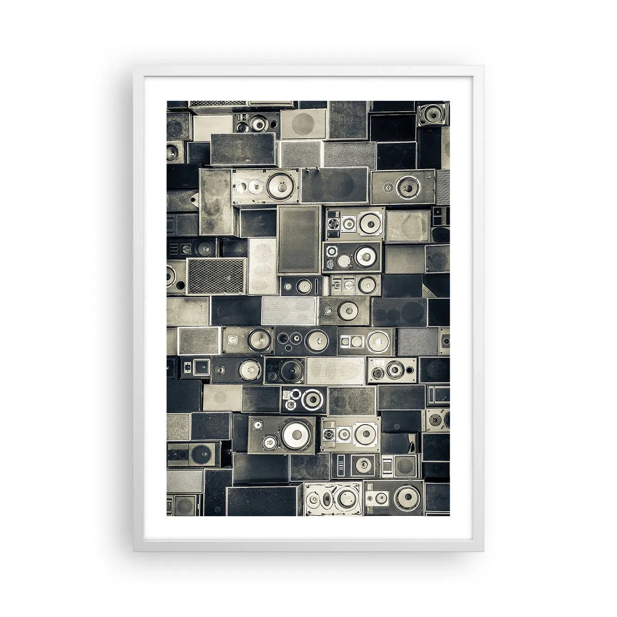 Plakat i hvid ramme - Og alt er i orden - 50x70 cm