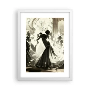 Plakat i hvid ramme - Den store maskerade - 30x40 cm