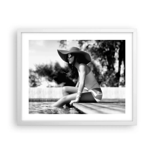 Plakat i hvid ramme - Sommerdrøm - 50x40 cm