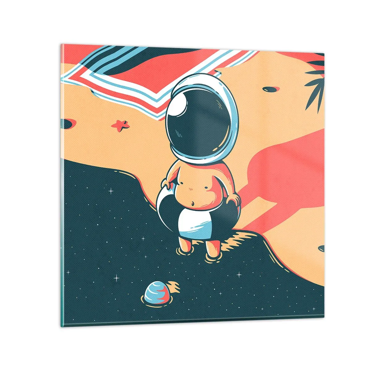 Billede på glas - Fra et andet perspektiv - 40x40 cm