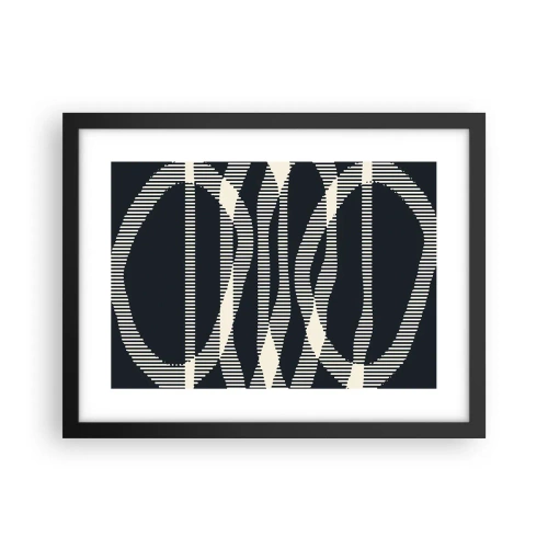 Plakat i sort ramme - Forsøg på at bryde igennem mørket - 40x30 cm