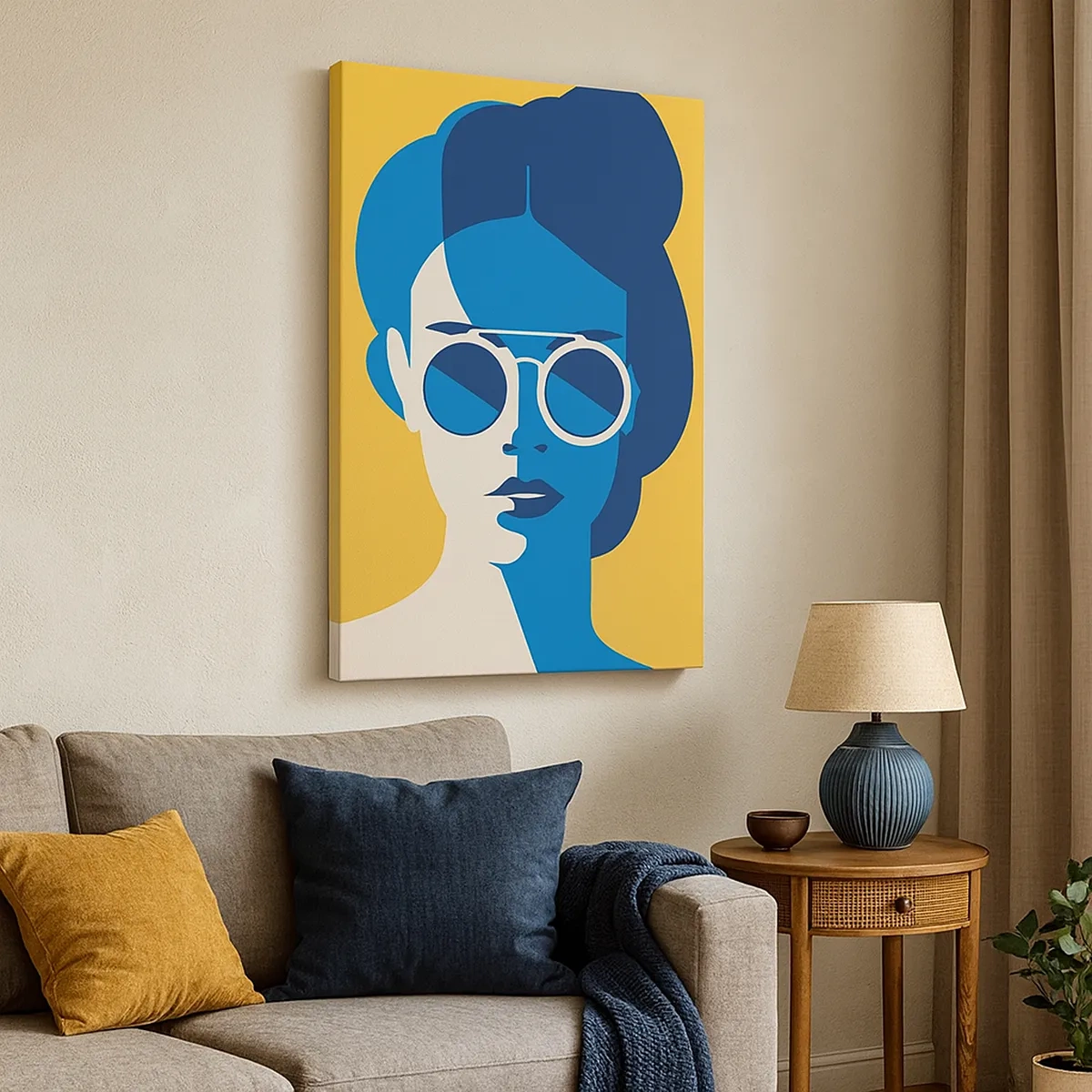 Lærredstryk - Billede på lærred - Ferie-look - 50x70 cm