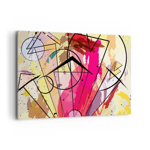 Lærredstryk - Billede på lærred - Eksplosion - 120x80 cm