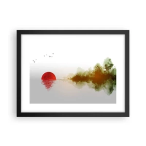 Plakat i sort ramme - Et løfte om fred - 40x30 cm