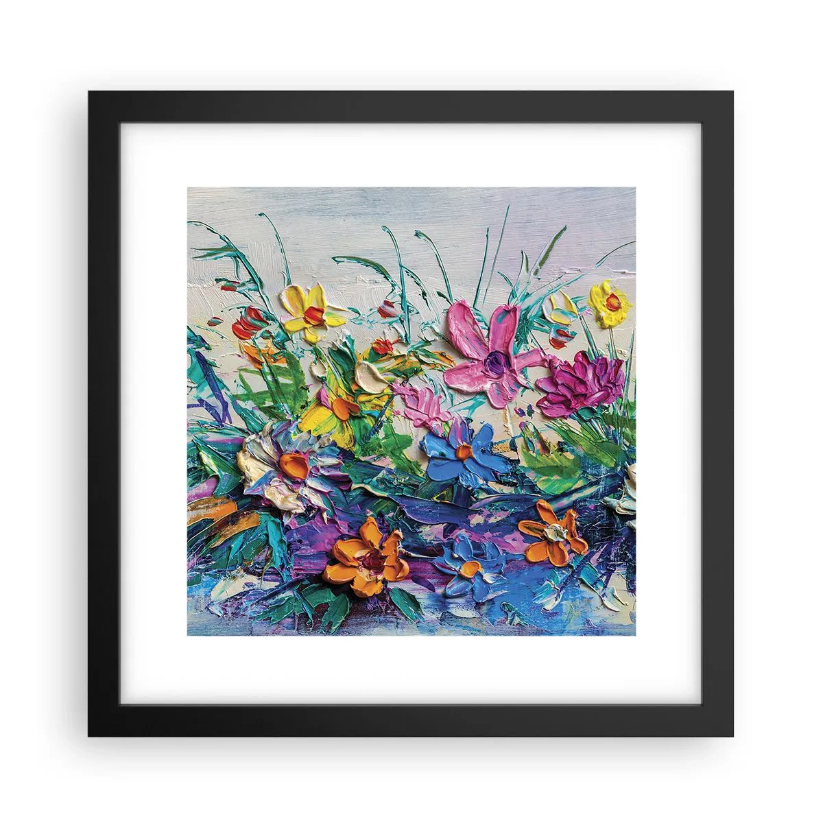Plakat i sort ramme - Overhovedet ikke et stilleben - 30x30 cm