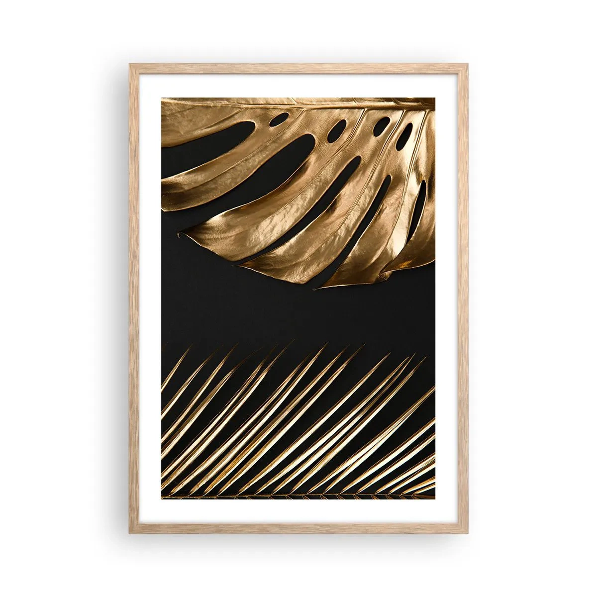 Plakat i ramme af lyst egetræ - Forskellige, og lige dyre - 50x70 cm