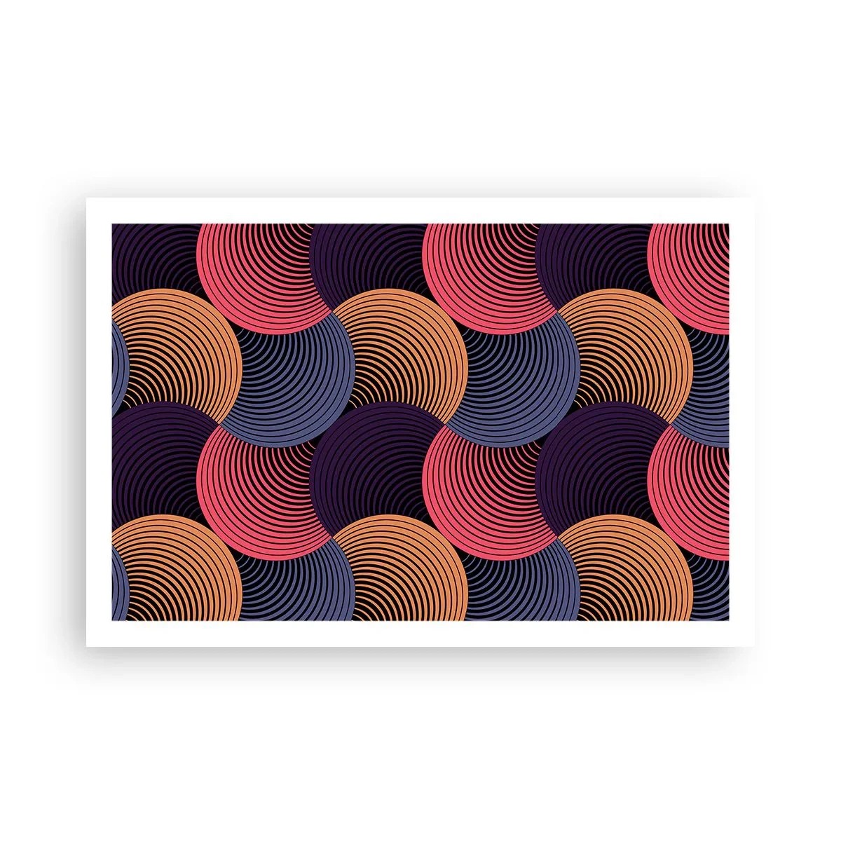 Plakat - I en cirkulær rytme - 91x61 cm