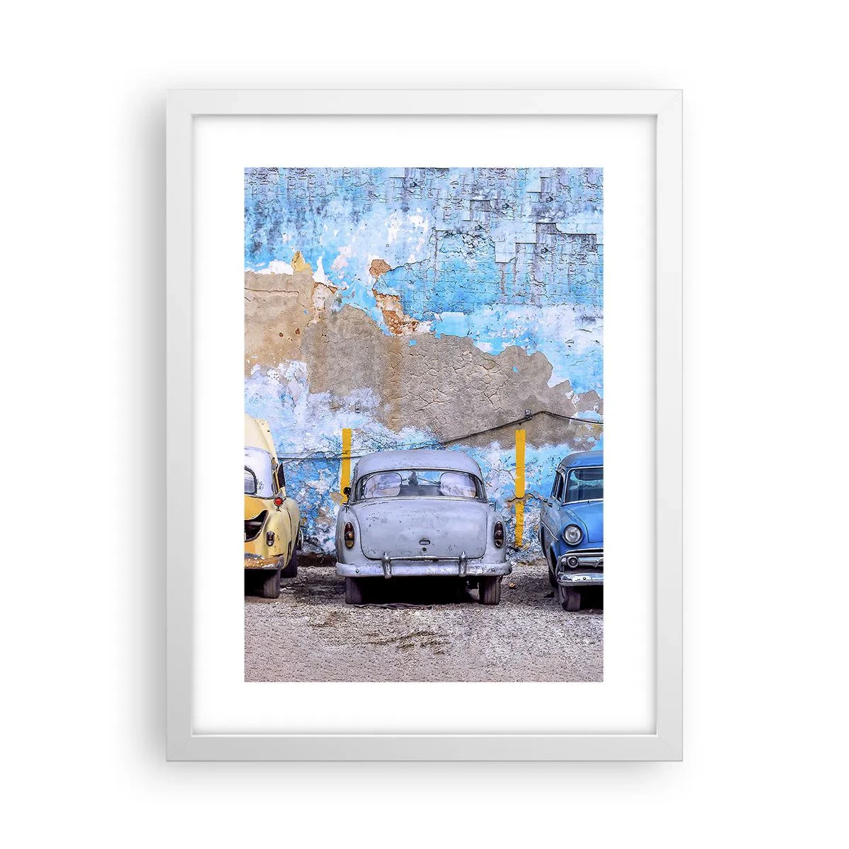 Plakat i hvid ramme - Møde for veteraner - 30x40 cm