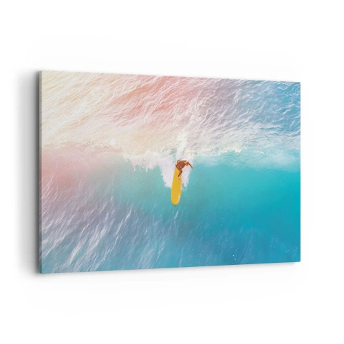 Lærredstryk - Billede på lærred - Ocean rytter - 120x80 cm