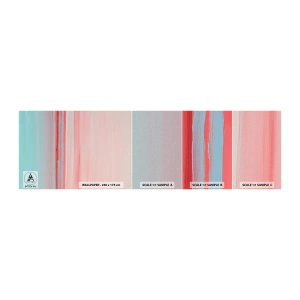 Fototapet Prøve Standard Eco - Abstraktion ved daggry - Pastel, Minimalistisk, Stykke - 100x30 cm