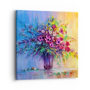 Lærredstryk - Billede på lærred - Gave fra en sommereng - 40x40 cm