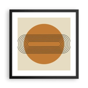 Plakat i sort ramme - Den perfekte plan - 40x40 cm