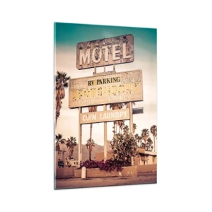 Billede på glas - Her er tiden standset - 80x120 cm